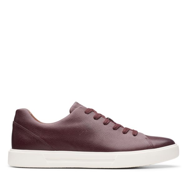 Clarks Mens Un Costa Lace Trainers Burgundy | CA-5704693